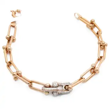 14 Ayar Taşlı Ataç Bileklik