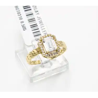 14 Ayar Taşlı Baget Yüzük