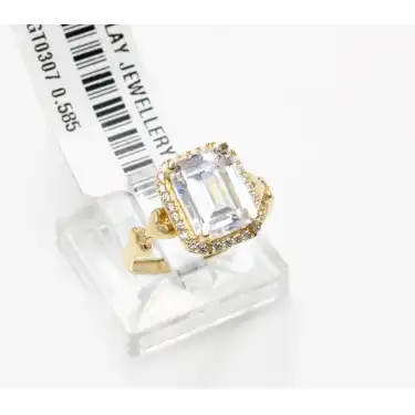 14 Ayar Taşlı Baget Yüzük