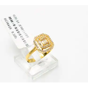 14 Ayar Taşlı Baget Yüzük