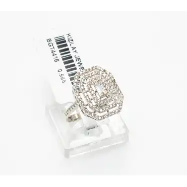 14 Ayar Taşlı Baget Yüzük