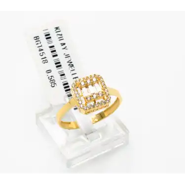 14 Ayar Taşlı Baget Yüzük