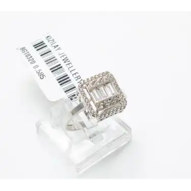 14 Ayar Taşlı Baget Yüzük