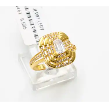 14 Ayar Taşlı Baget Yüzük