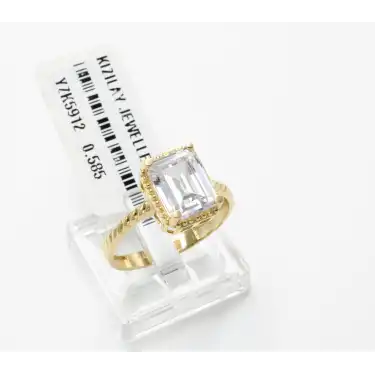 14 Ayar Taşlı Baget Yüzük