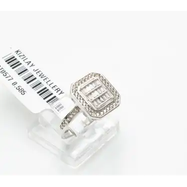 14 Ayar Taşlı Baget Yüzük