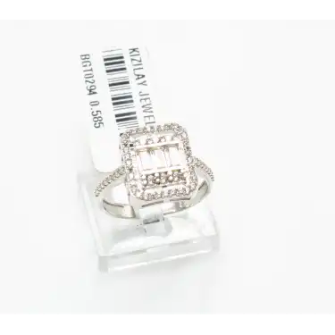 14 Ayar Taşlı Baget Yüzük