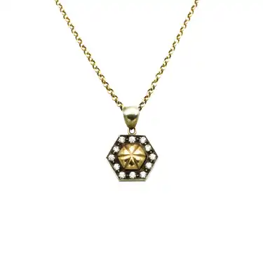 14 Ayar Taşlı Tasarım Minimal Kolye