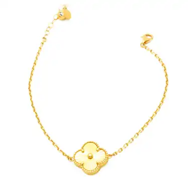 14 Ayar Tekli Yonca Bileklik