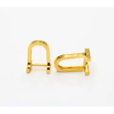 14 Ayar U Tasarım Küpe