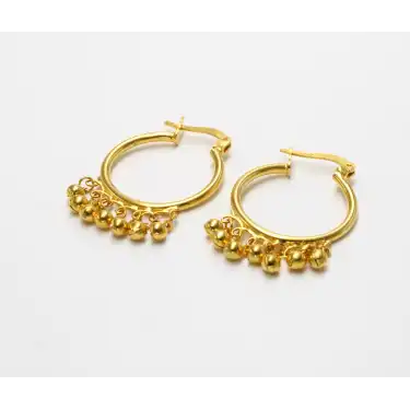 14 Ayar Uçu Top Küpe