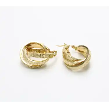 14 Ayar Versace Tasarım Küpe