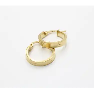 14 Ayar Yeşil Renk Cartier Model Küpe