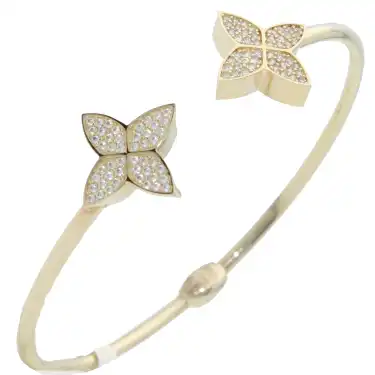 14 Ayar Yonca Aç Kapa Bilezik