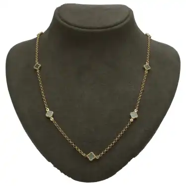 14 Ayar Yonca Minimal Kolye