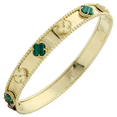 14 Ayar Yonca Model Kelepçe Bilezik