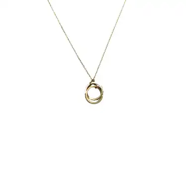 14 Ayar Yüzük Minimal Kolye