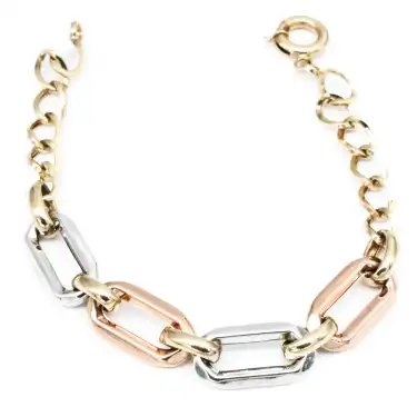 14 Ayar Zincir Ataç Bileklik