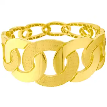 14 Ayar Zincir Mega Kelepçe Bilezik