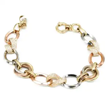 14 Ayar Zincir Model Bileklik