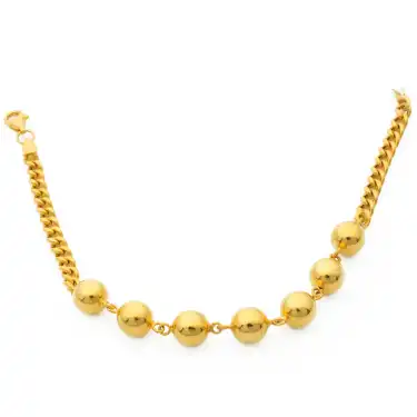 14 Ayar Zincir ve Top Bileklik