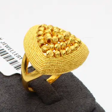 22 Ayar 3 gen Parmak İzi Dorikalı Yüzük