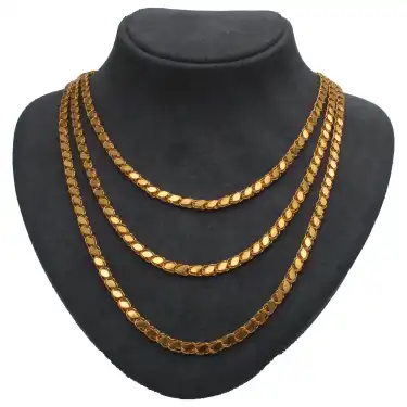 22 Ayar 3 Sıralı Pullu Kolye