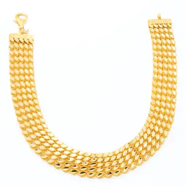 22 Ayar 5 Sıra Pullu Desen Bileklik