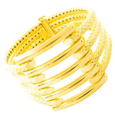 22 Ayar 5 Sıralı Oval Kaburga Kelepçe