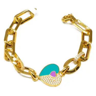 22 Ayar Ataç Kalp Bileklik