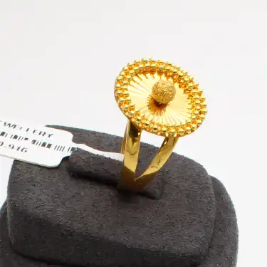 22 Ayar Aynalı Tane Dorika Yüzük