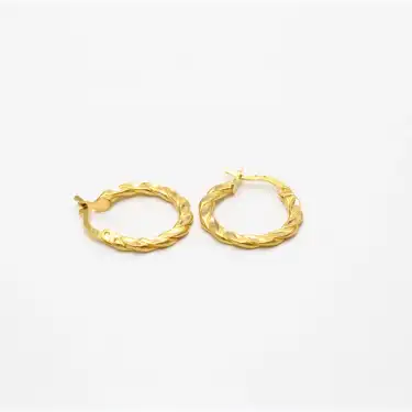 22 Ayar Baak Desenli Küpe