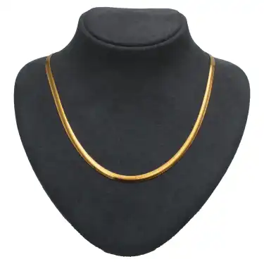 22 Ayar Balık Sırtı Ezme Kolye