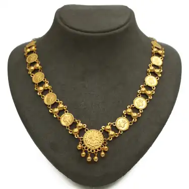 22 Ayar Baskı Reşat Kolye