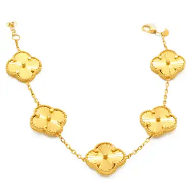 22 Ayar Beşli Yonca Bileklik