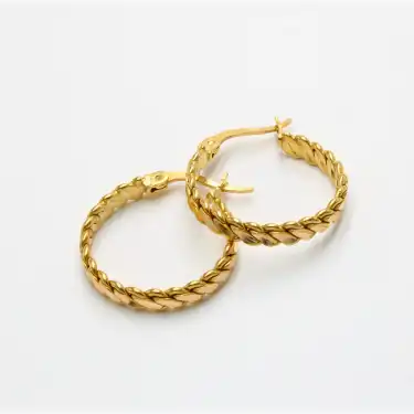 22 Ayar Burma Model Küpe