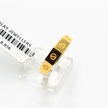 22 Ayar Desen Yüzük