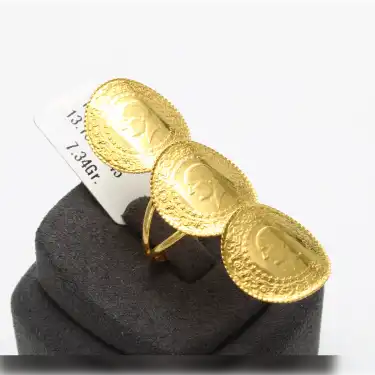 22 Ayar Çeyrekli Yüzük