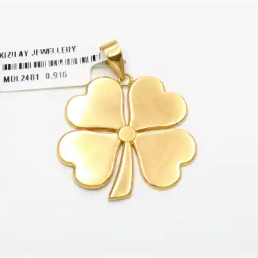 22 Ayar Cigold Yonca Kolye Ucu