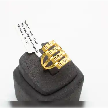 22 Ayar Desenli Kaburga Yüzük