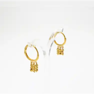 22 Ayar Dorıikalı Küpe