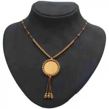 22 Ayar Dorika Çeyrekli Kolye