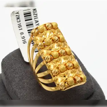 22 Ayar Dorika Kaburga Yüzük