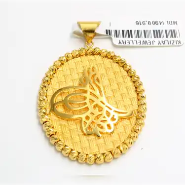 22 Ayar Dorika Tasarım Kolye Ucu