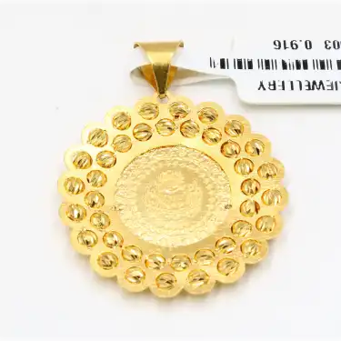 22 Ayar Dorika Tasarım Kolye Ucu