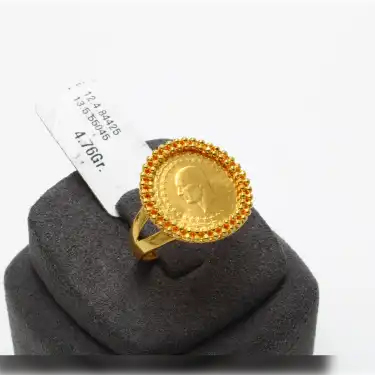 22 Ayar Dorikalı Çeyrek Yüzük