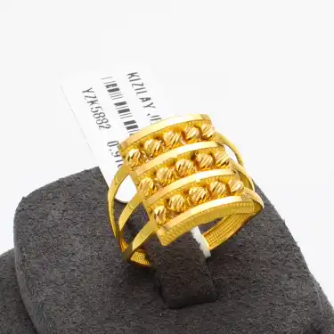 22 Ayar Dorikalı Kaburga Yüzük