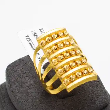 22 Ayar Dorikalı Kaburga Yüzük