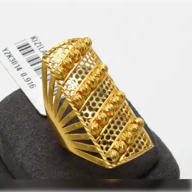 22 Ayar Dorikalı Kaburga Yüzük