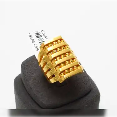 22 Ayar Dorikalı Kaburga Yüzük